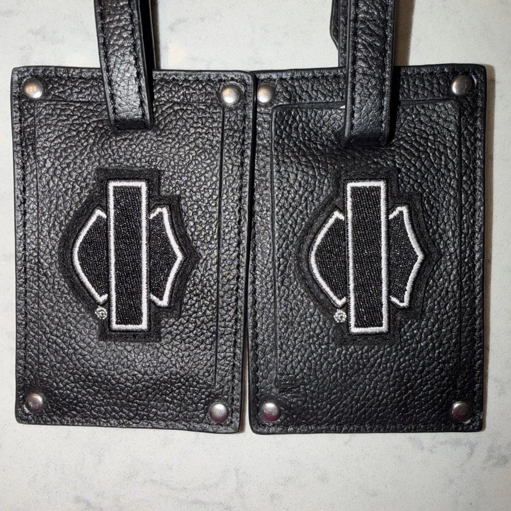 Harley Davidson Luggage Tag Lot Of 2 Identification Tags
